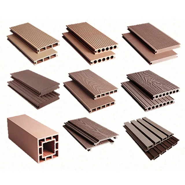 Garden waterproof  New technology WPC 3D embossed composite decking Plastic wood flooring