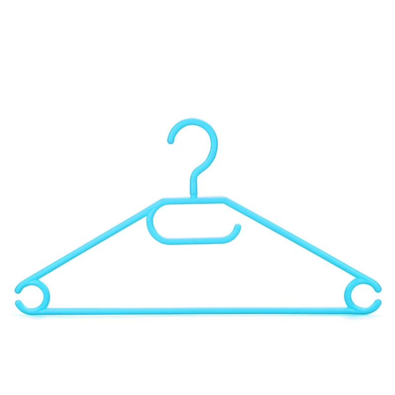 Assessed Supplier Sale High Quality Fashion Blue Plastic Tubular Clothes Hangers