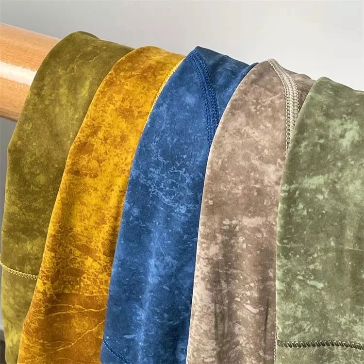 new workout gym cloth Athletic Fitness women print brazilian tie dye Leggings with pockets