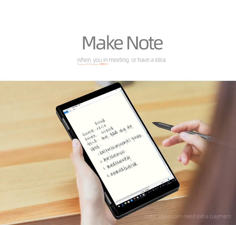 
One-netbook onemix 3s core M3-8100Y 8GB 256GB SSD 2560*1600PIX 8.4inch mini laptop 