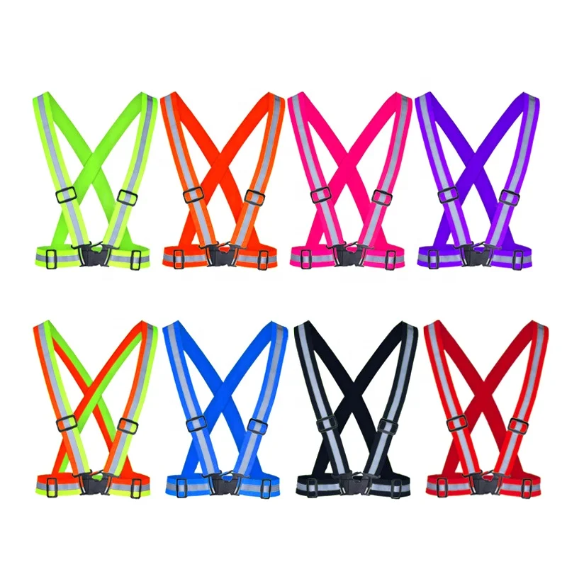 High quality safety jackets safety belts band vest reflective running wear vest