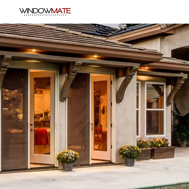 Direct selling electric motorized mosquito door garage screen sliding windows with baby safety mosquito net Semi-finished