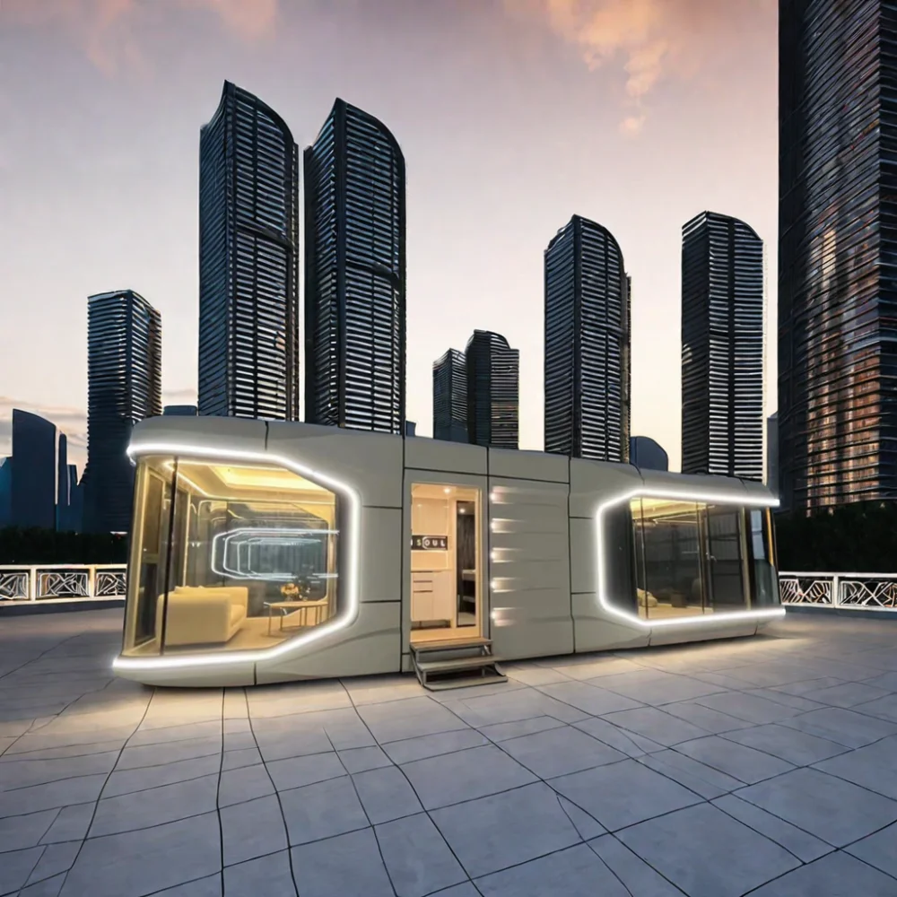 Mobile house Party Tent Outdoor Bar prefab Office Pod container house Moving Head Space Capsule House