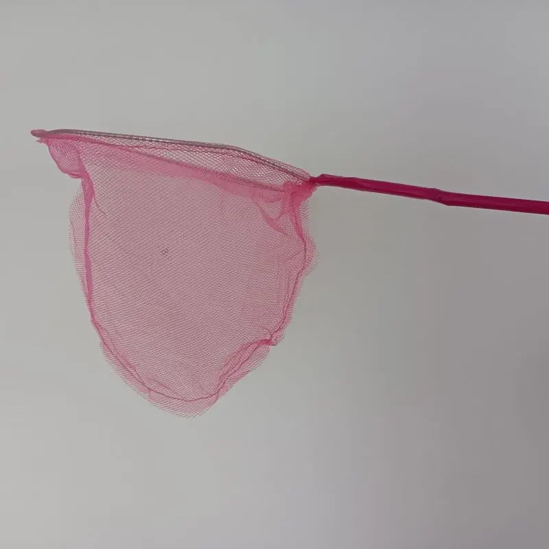 Garden Essentials Assorted Colors Bamboo Handle Children Toy Net for Fishing Small Fish Long Handle Landing Nets