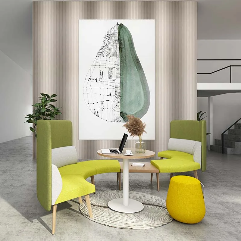 Modern Office Furniture Reception Sofa Chair Cushion Modular Guest Waiting Room Sofa