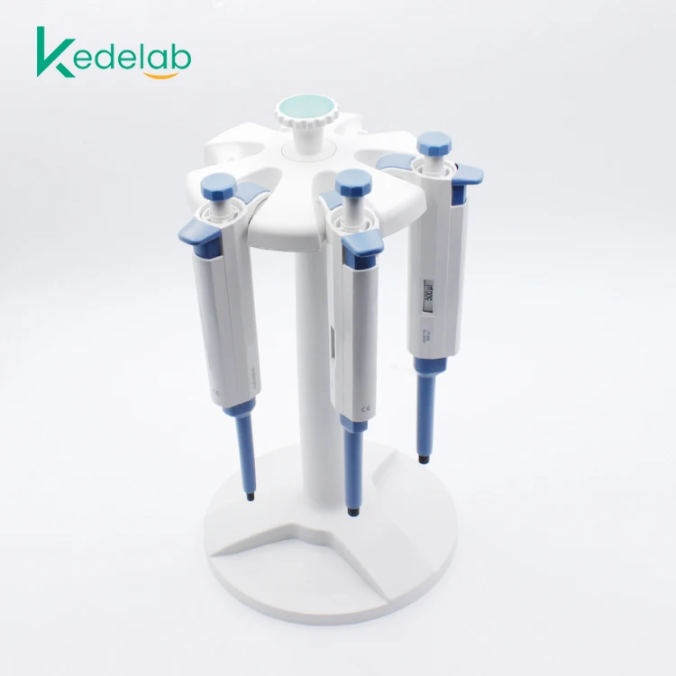 Adjustable Plastic Material Single Channel Micropipette Stand Pipette Set For Pipette