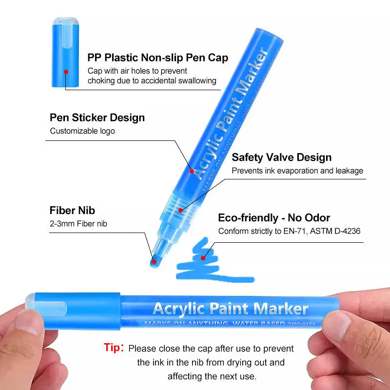 Hot Selling Single Tip Art Drawing Markers Permanent Art Marcadores Punta Pincel Marker Pen Set For Shoulder Bag