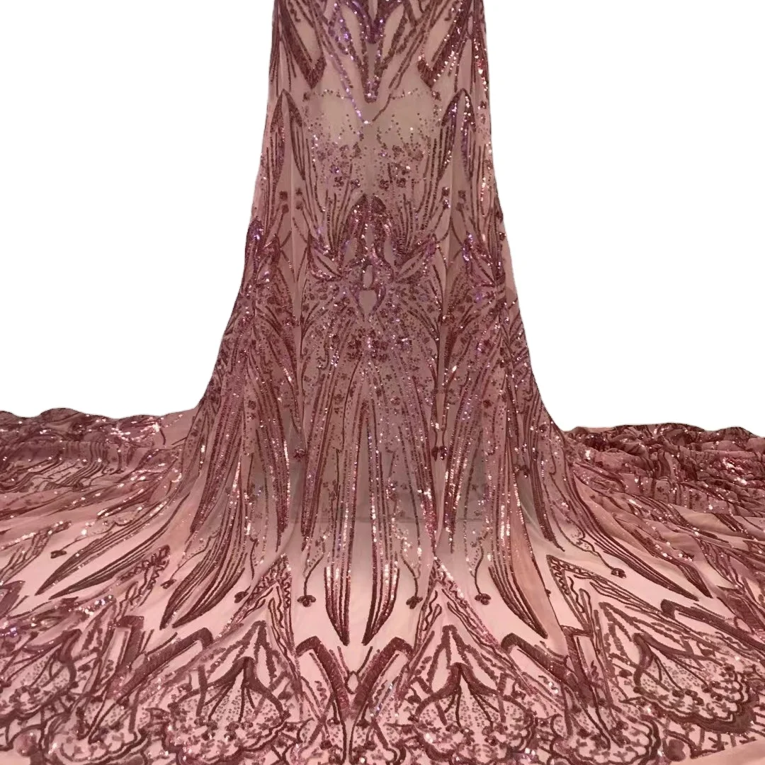 dresses new arrivals 2023 bridal fabric luxury embroidery beads sequins wholesale price sequin lace fabric embroidery