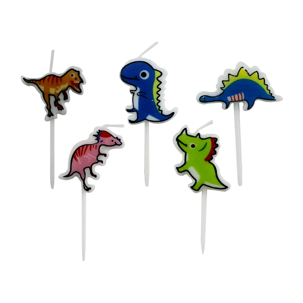 Wholesale Creative Animal Candle Children Cartoon Pattern Dinosaur Shape Candle Party Birthday Candle