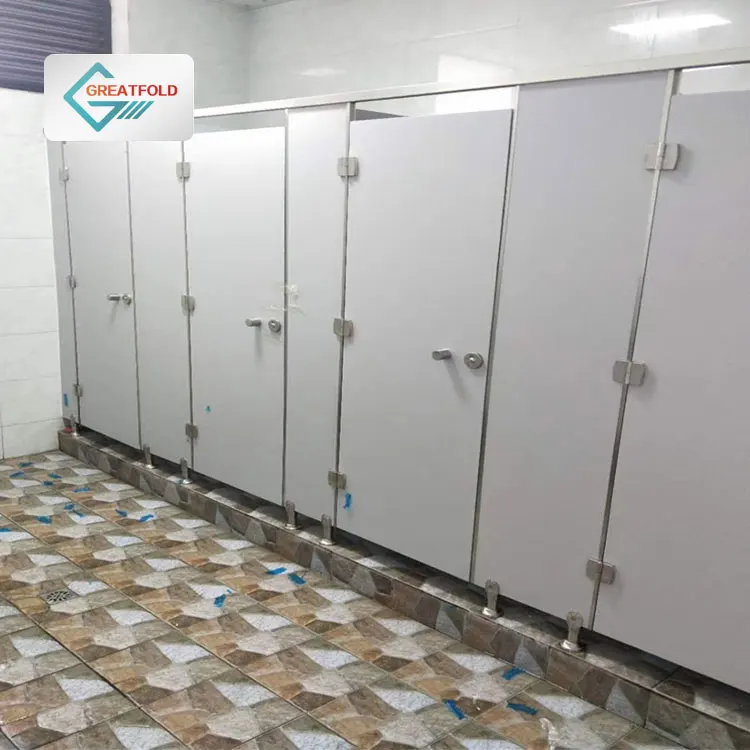 12mm hpl board public school solid surface toilet cubicle partitions bathroom stalls compact laminate toilet partitions doors