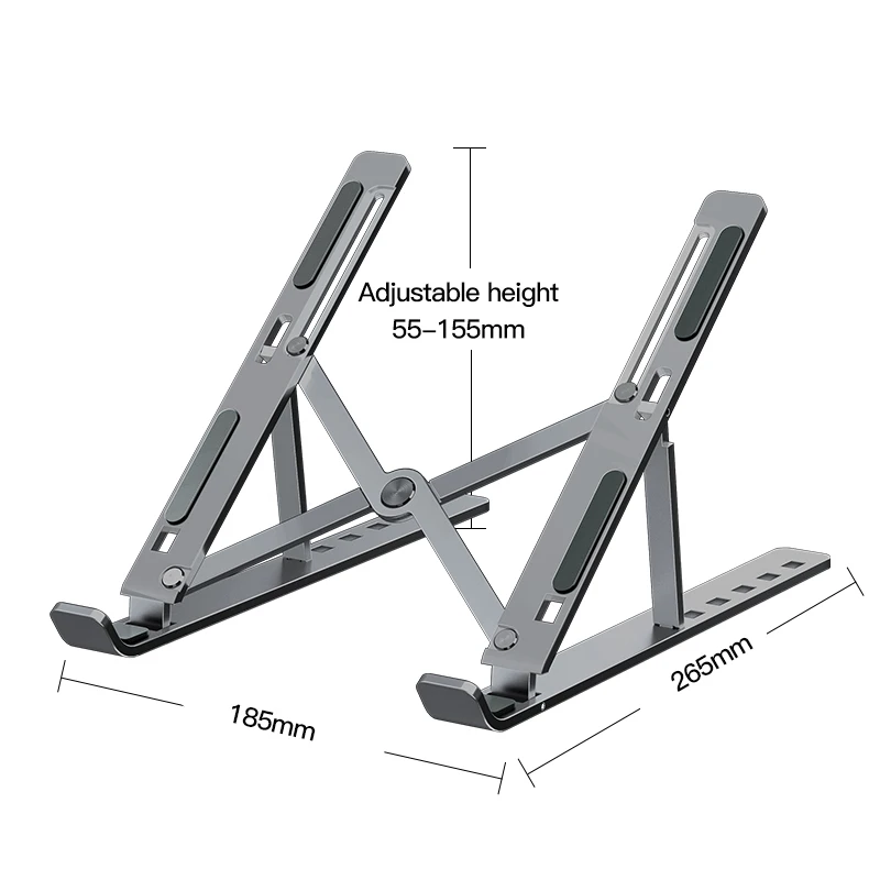 New Arrival N3 Laptop Cooler Pad Ergonomic Laptop Stand Notebook Stand Aluminum Compact Laptop Adjusted Stand