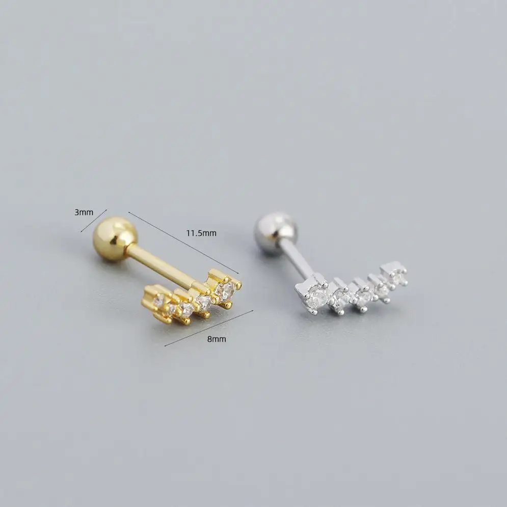 Stud Earrings Designer Fashion Card Custom Logo New Arrivals Stone Necklace Heart With African Dainty Sterling Gemstone Earrings