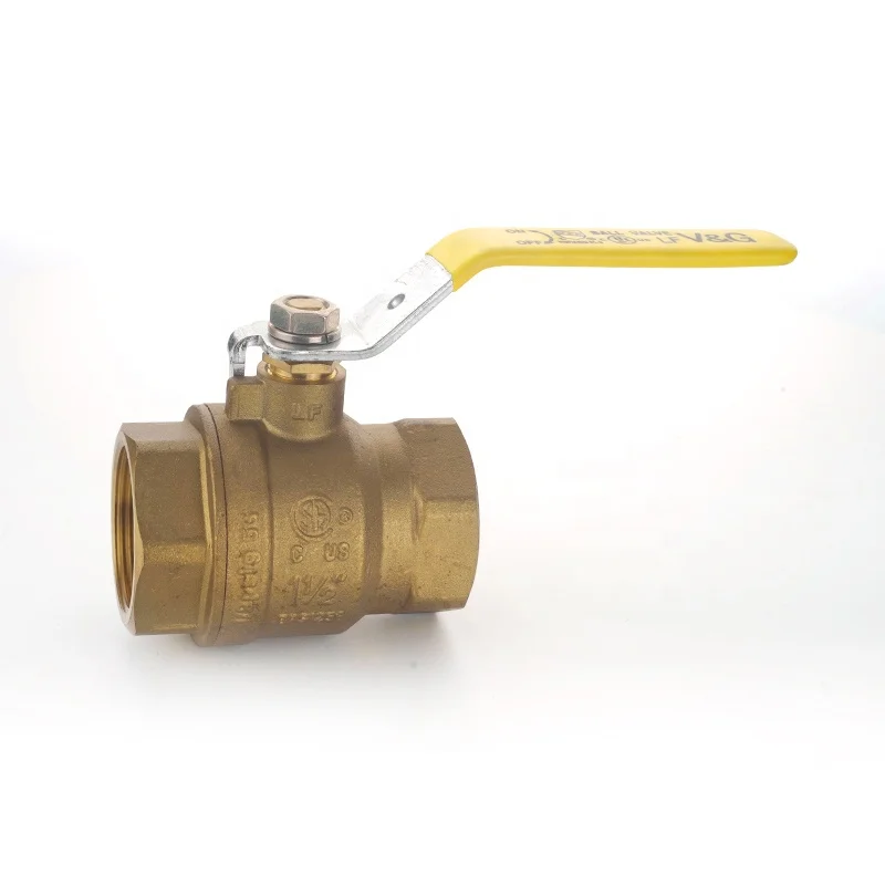 11/2 IPS Pn40 1.5 inch Water Female Brass Ball Valve With Full Certification