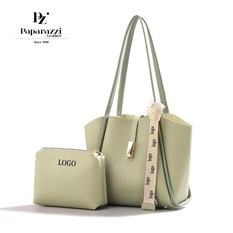 Global Supply Chain Factory Custom your brand #PA1038 Elegant Women purse handbag fashion tote bag handbag with inner pouch