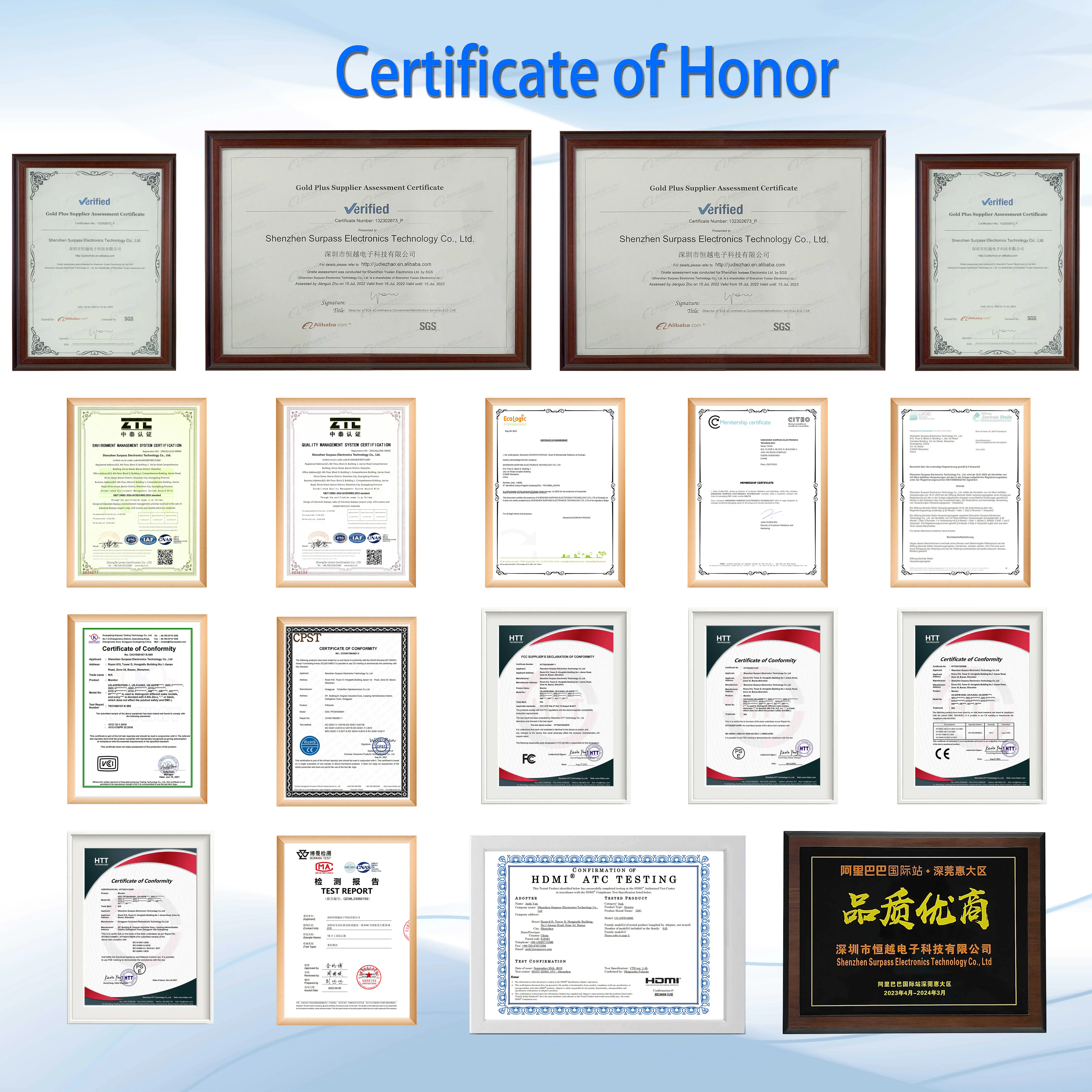 21.5 inch HDMI Monitor 1920*1080 Capacitive Embedded Industrial Display Capacitive Touch Screen Monitor display