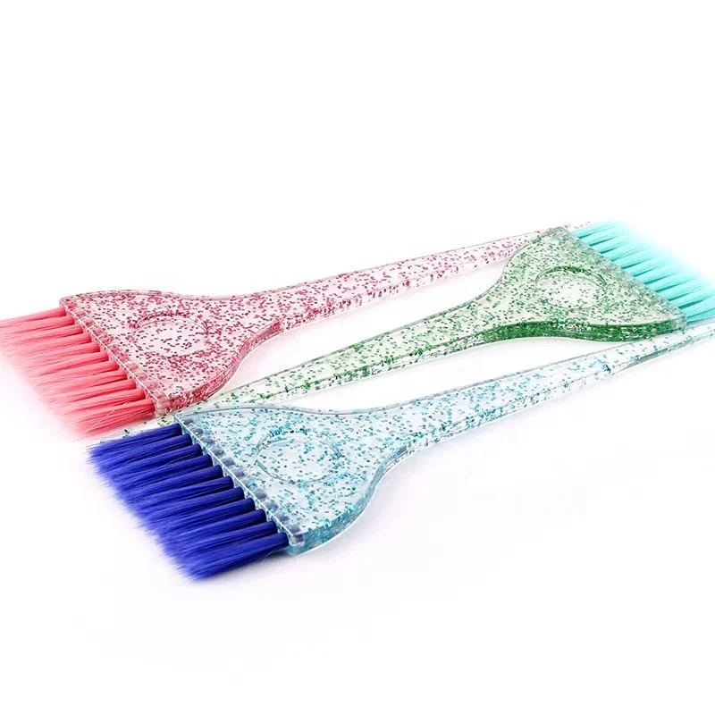 Factory supply Professional hairdressing plastic salon coloring tool barber crystal clear hair dye brush