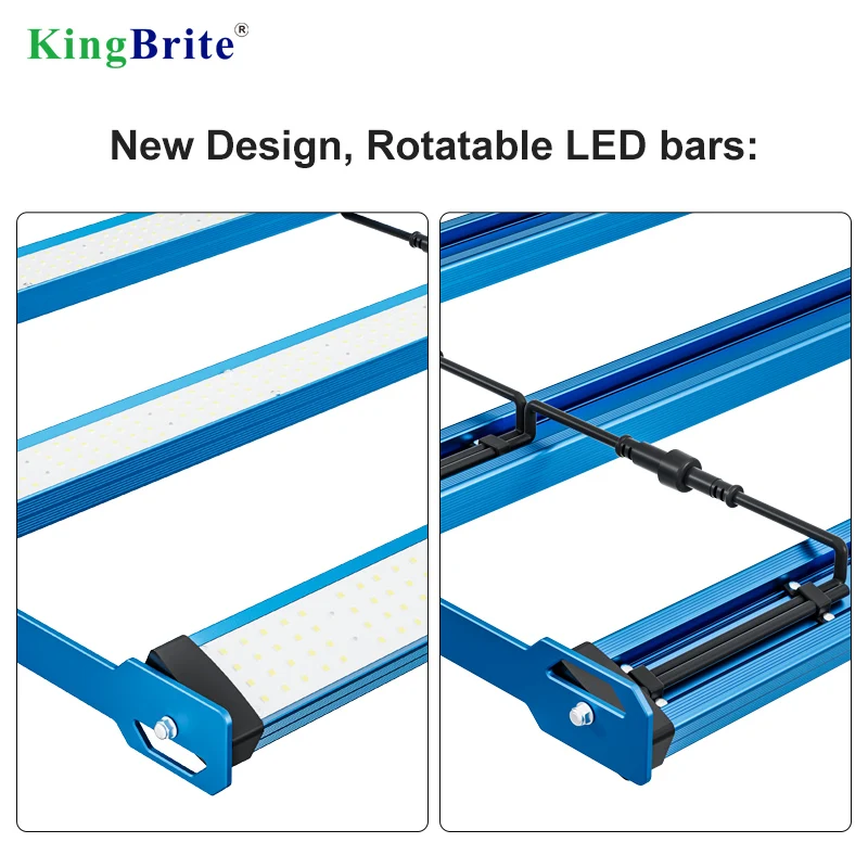 KingBrite P55 320W Samsung LM301H EVO+Osr 660nm 730nm Full Spectrum LED Grow Light for Tent 1*1M or 3*3ft