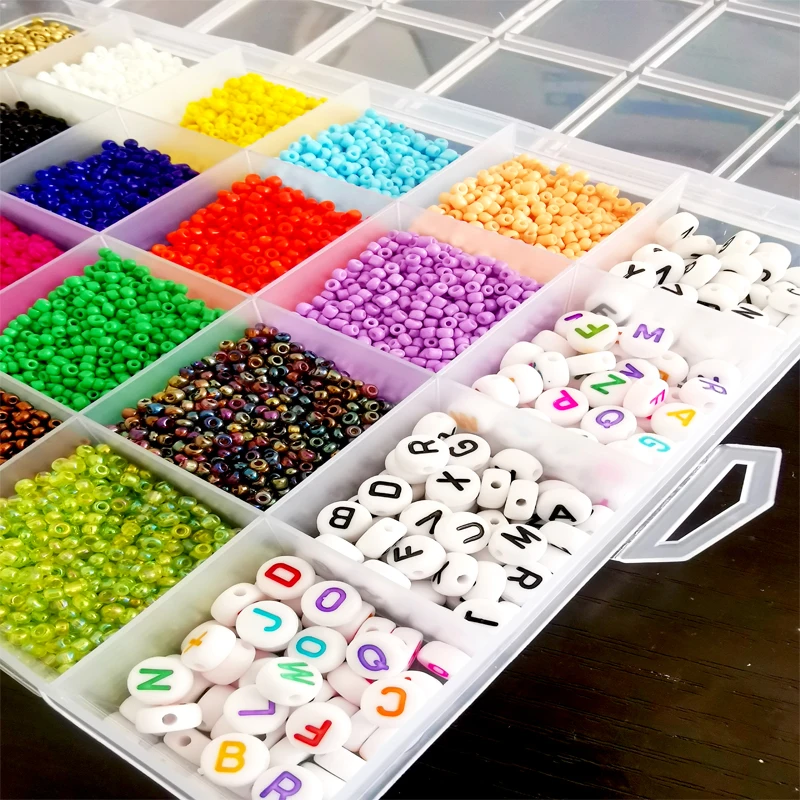 Стеклянные бусины 4 мм, буквы и смайлик для изготовления ювелирных изделий, 24 цвета, 6 мм, плоский полимерный набор для бижутерии с подвесками