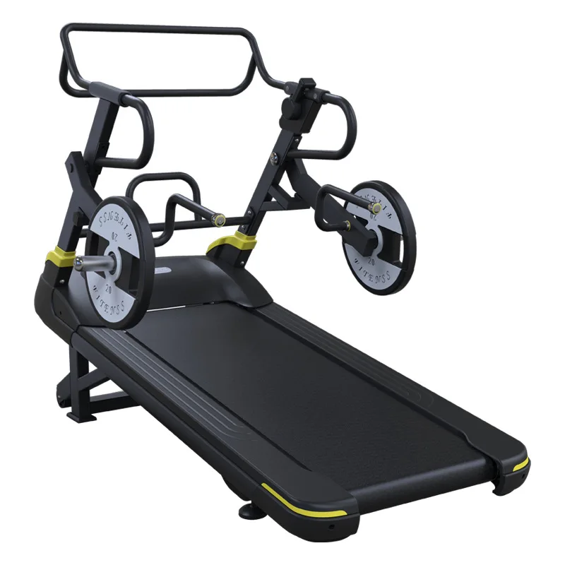 Fitness Equipment Household Treadmill Gym Commercial Unpowered Treadmill Arc Indoor Metal Mechanical Unisex Fat Burning 180 Yes,