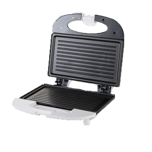 White Design Korea Style 750W House Small 1-2 Person Fast Meal Maker Panini Sandwich Making Machine