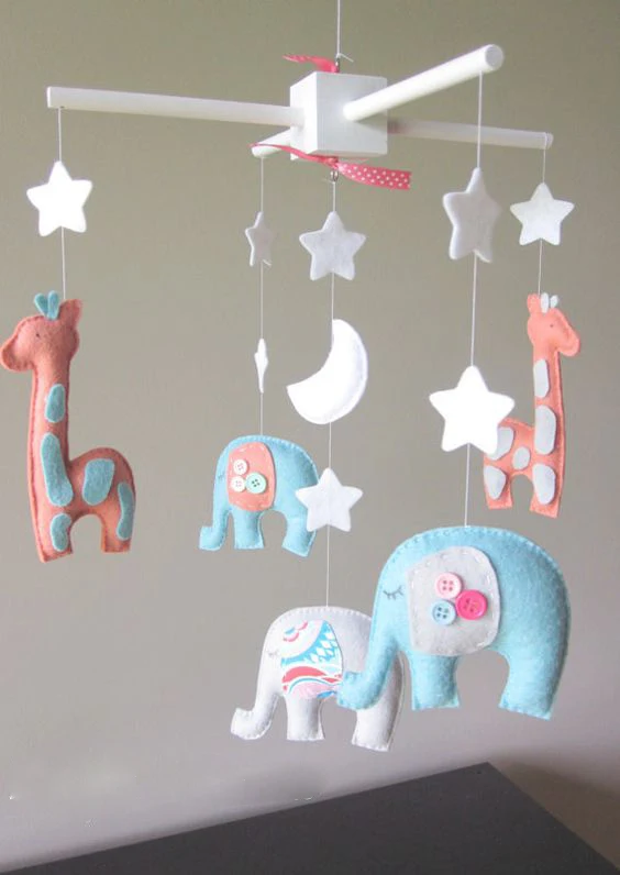 
cute bed hanging felt mobile baby toy baby mobile for crib customizable 