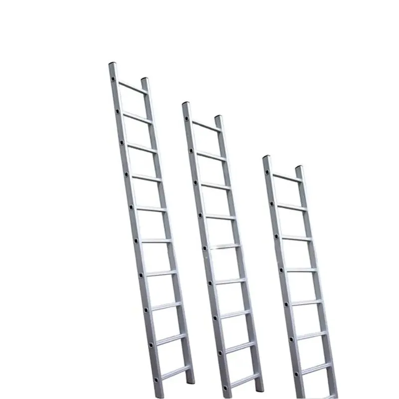 Construction Aluminum Steel Single Scaffold Straight Ladder Household Garden Building Safety Step Ladder