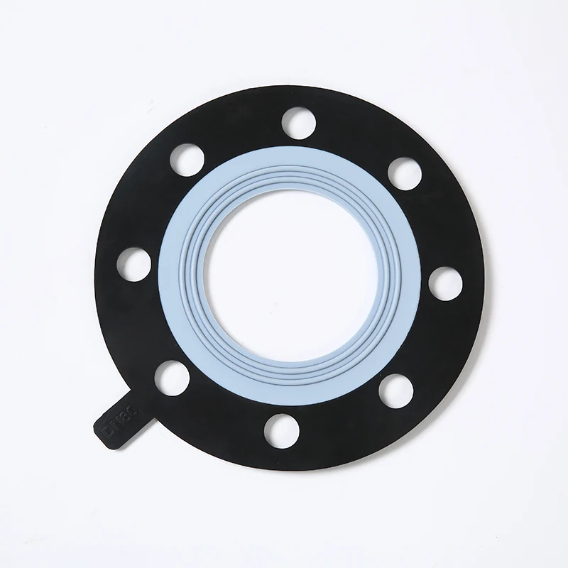 40A teflon ptfe coating full face flange gasket JIS STANDARD JIS 10K PVC/HP-PVC flange gasket