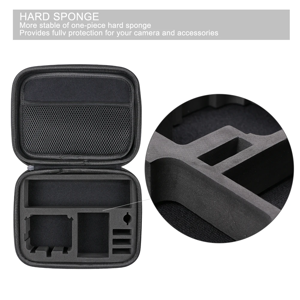 SUREWO  Medium Carrying Case Protective Storage Camera Bag for GoPro Hero (2018)/6/5 Black DJI Osmo Action Camera and More