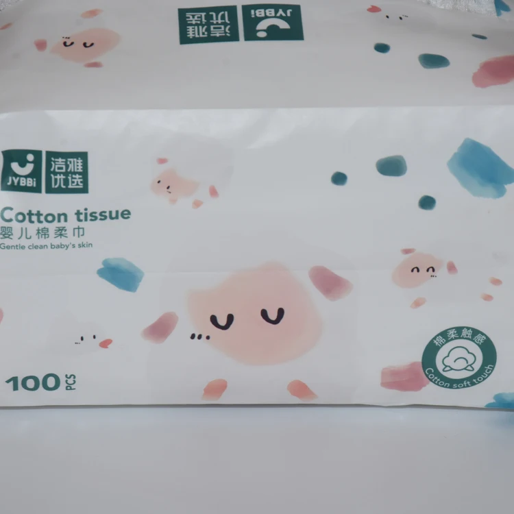 
High quality wholesale disposable cotton facial towel tissue soft 