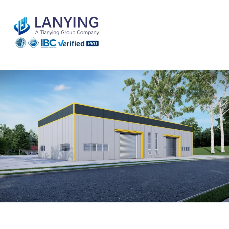 Low Cost High Quality Prefab Auto CAD Drawing Steel Structure Warehouse