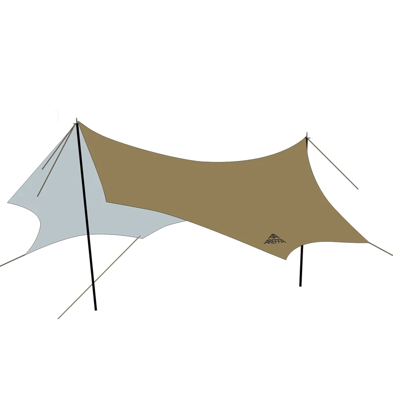 AREFFA Hot Sale Beach Picnic Pergola Awning Fabric Tc  Canopy Tarp Tent Waterproof glamping Shelter
