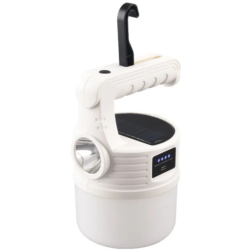 Solar Lantern Light 10 Modes USB Solar Portable Tent Lamp Outdoor Night LED Bulb Lamps Market Emergency Camping Light