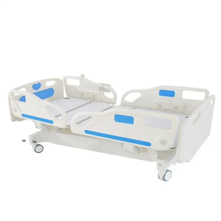 2 Cranks Manual Paramount Comfortable Hospital Bed with sponge guardrail no food fray no wheels