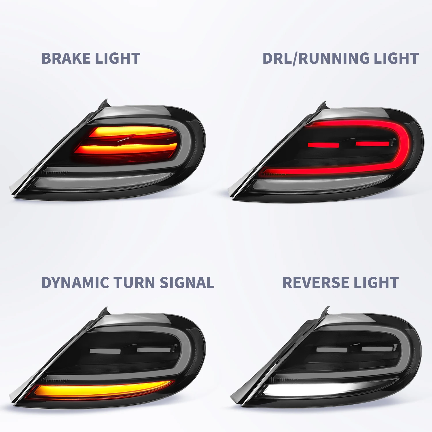 Archaic Car Lamp Sequential Turning Signal With Parking Light Full Led Taillight For VW Beetle 2013-up Rear Lamp