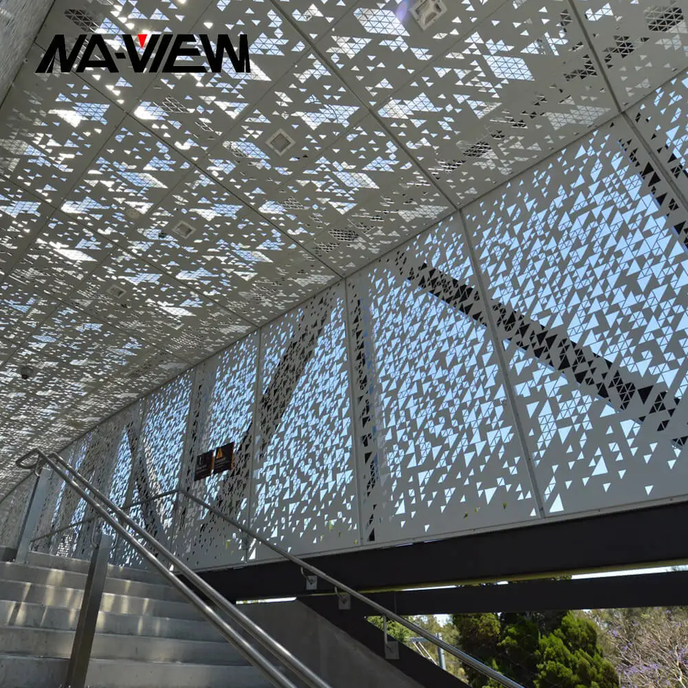Exterior Facade Cladding Materials Aluminum Perforated Metal Wall Cladding Panels