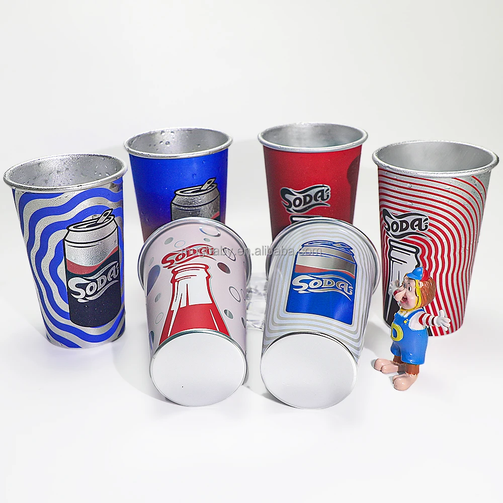 Aluminum Tumbler Reusable Disposable Stadium 16oz Party Custom Cold Color Changing Cup