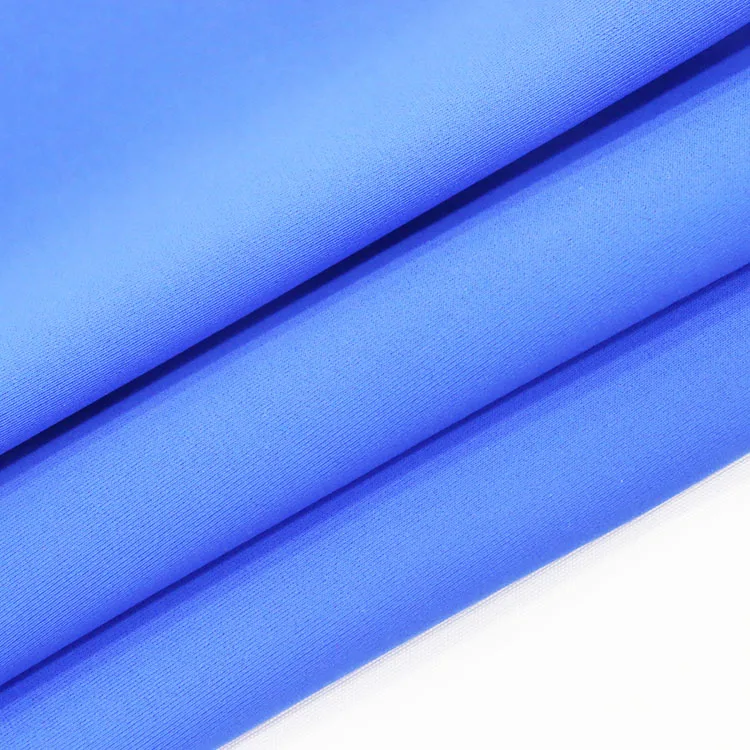 New item 82%polyester 18%spandex 215gsm elastic fabric for biflex