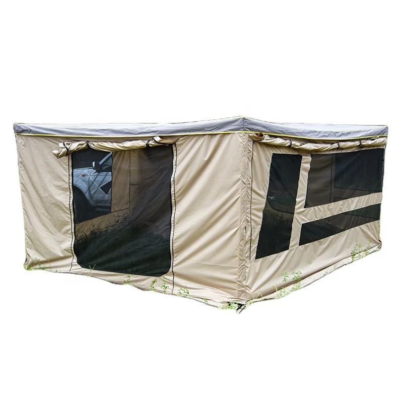 High Quality 270  camping roof side awning car roof top tent for Outdoor Camping Travel with Annex