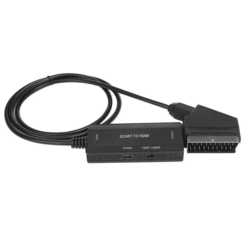 Doonjiey new design 1080p 60hz scart to hdmi video audio converter adapter for TV DVD set up box scart to hdmi