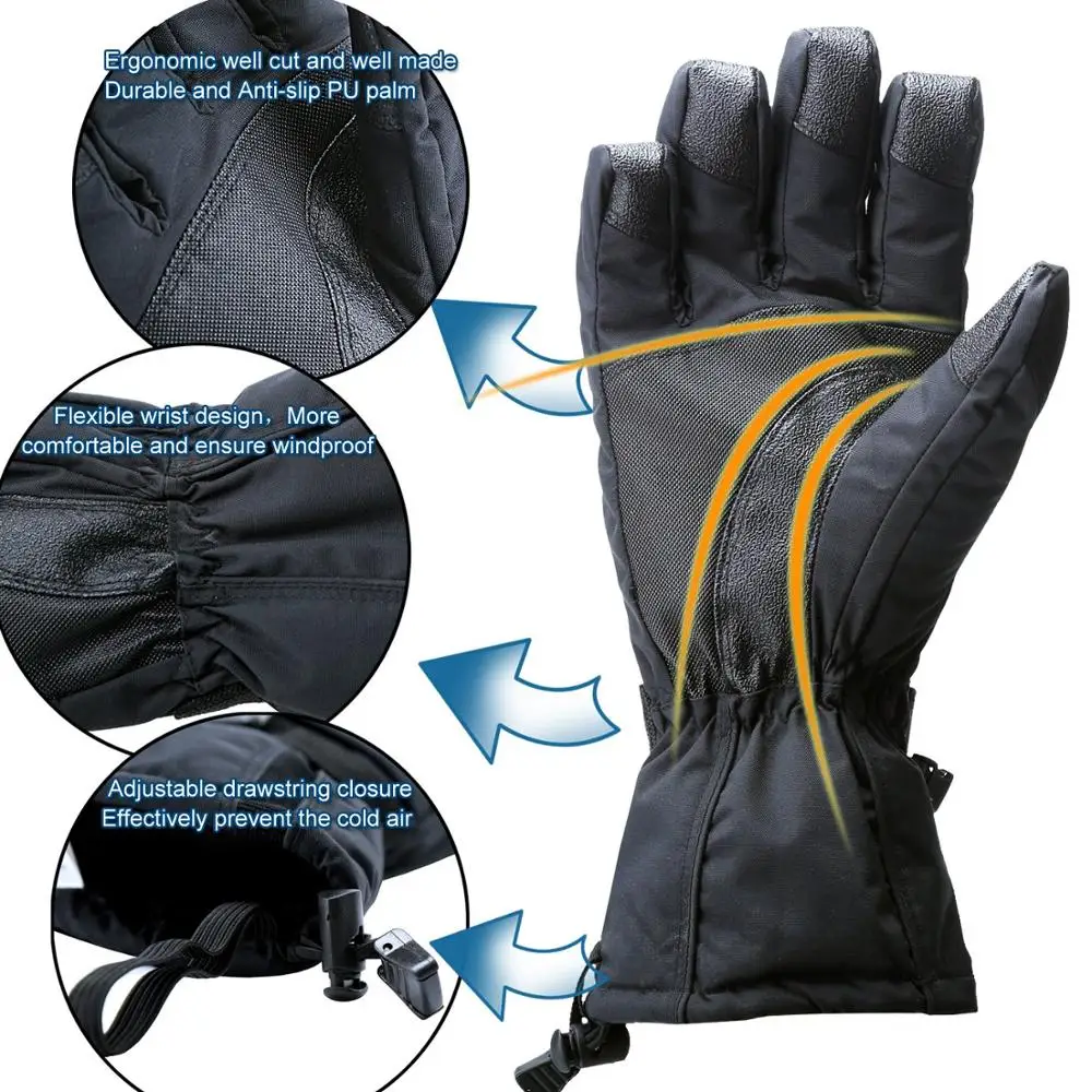 Ski Professionals Touch Screen Wholesale Price Ski Gloves Outdoor Research Illuminator Sensor Gloves