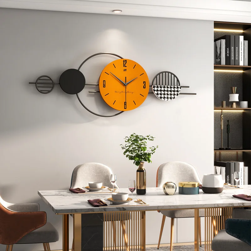 Clock wall living room 2022 New modern simple clock fashion atmosphere dining room decorative wall clock