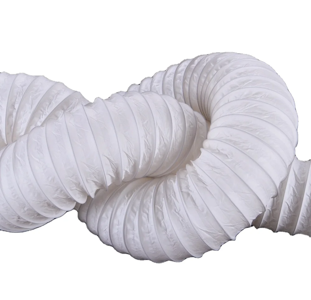 Hstube super quality pvc coated air conditioner duct plastic flexible duct tube with good offer