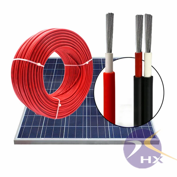4Mm Solar Cable Price Cable Solar H1Z2Z2-K 6Mm2 Anti-Aging Red Solar Cable Twin Core 4Mm2 10 Awg Pv Cable For Solar