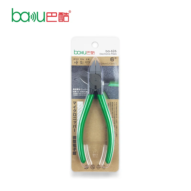 Cutting Diagonal Function Pliers Hand Tool Set Cutter Electrician Plier BAKU ba-626 Stainless Steel Imperial (inch) OEM