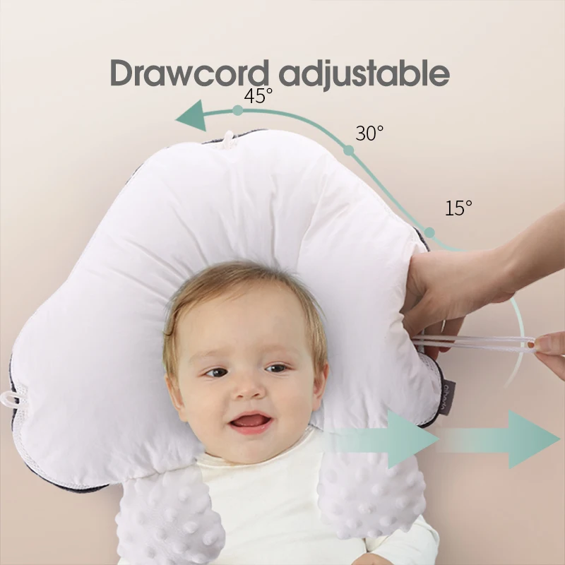 Factory direct cotton pillowcase U-shaped baby comfort pillow, U-shaped pillow, baby body cushion anti-rollover