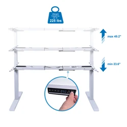 OKIN High Quality Office Desk Electric Height Adjustable Standing Desk OEM Office Lift Standing Desk