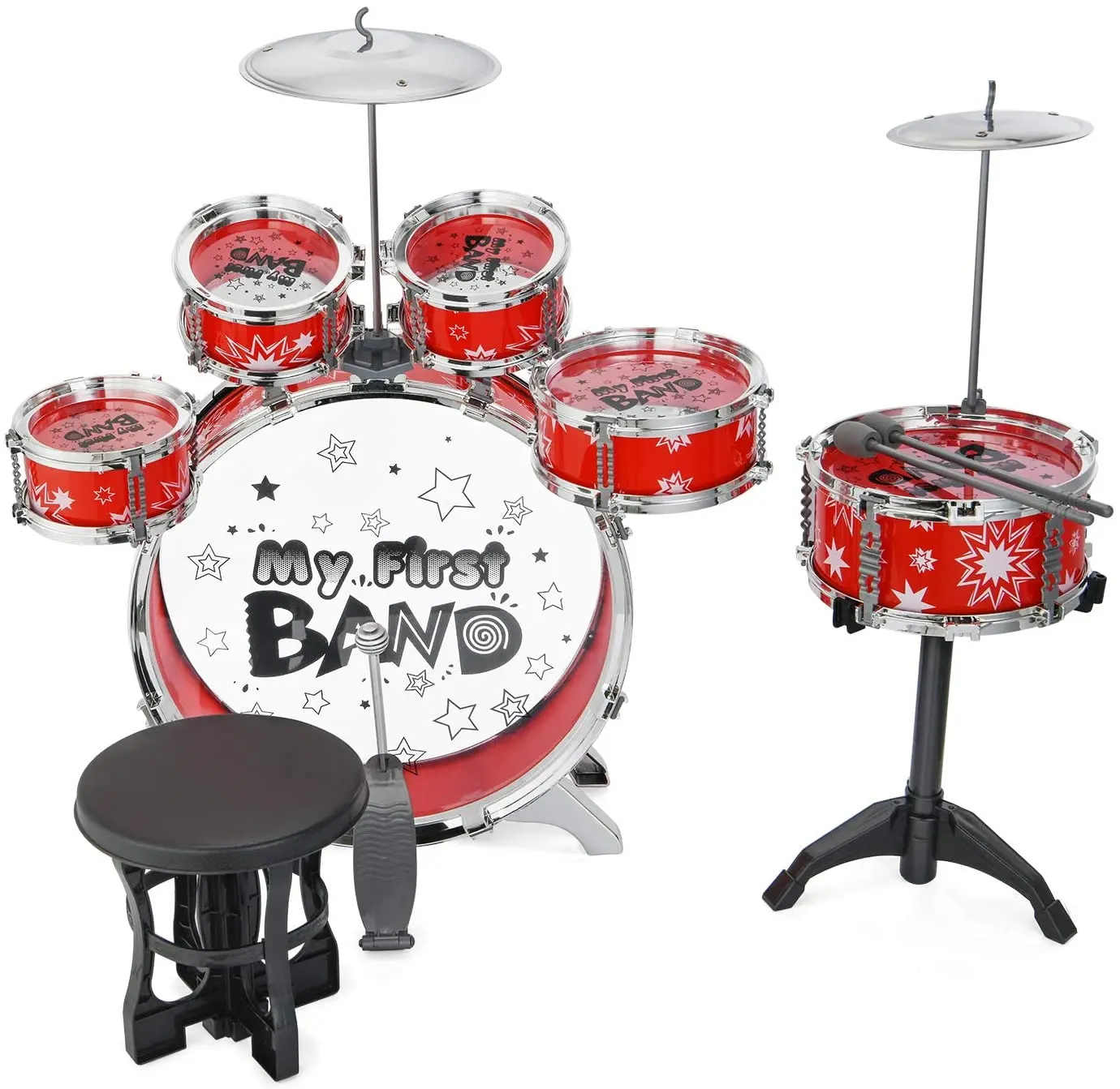  Микрофон детский миниатюрный E взрослый младший Sonor 7 шт. набор микрофонных барабанов Музыкальные
