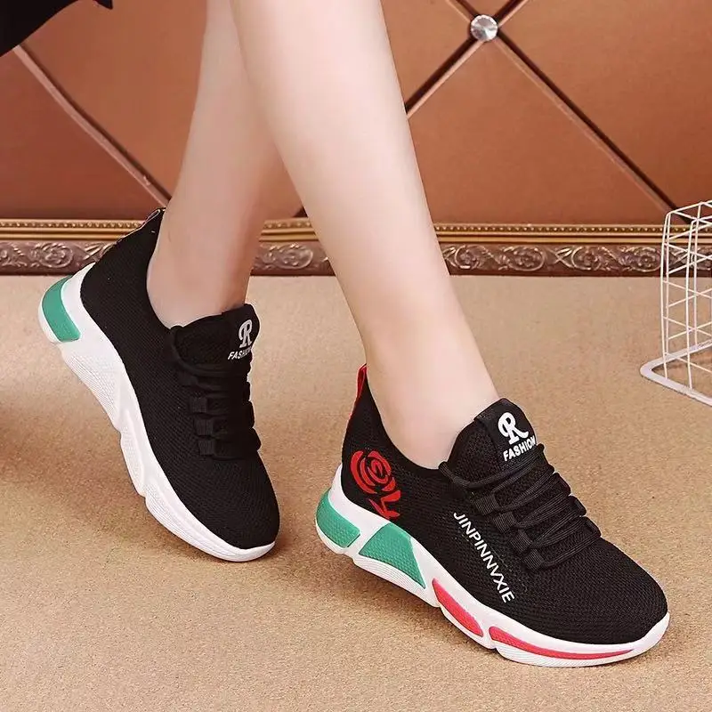 Female Flats Factory Casual Shoes Sport Sneaker Fashion Style Fantastic Women Walking Fitness Shoeszapatillas De Mujer