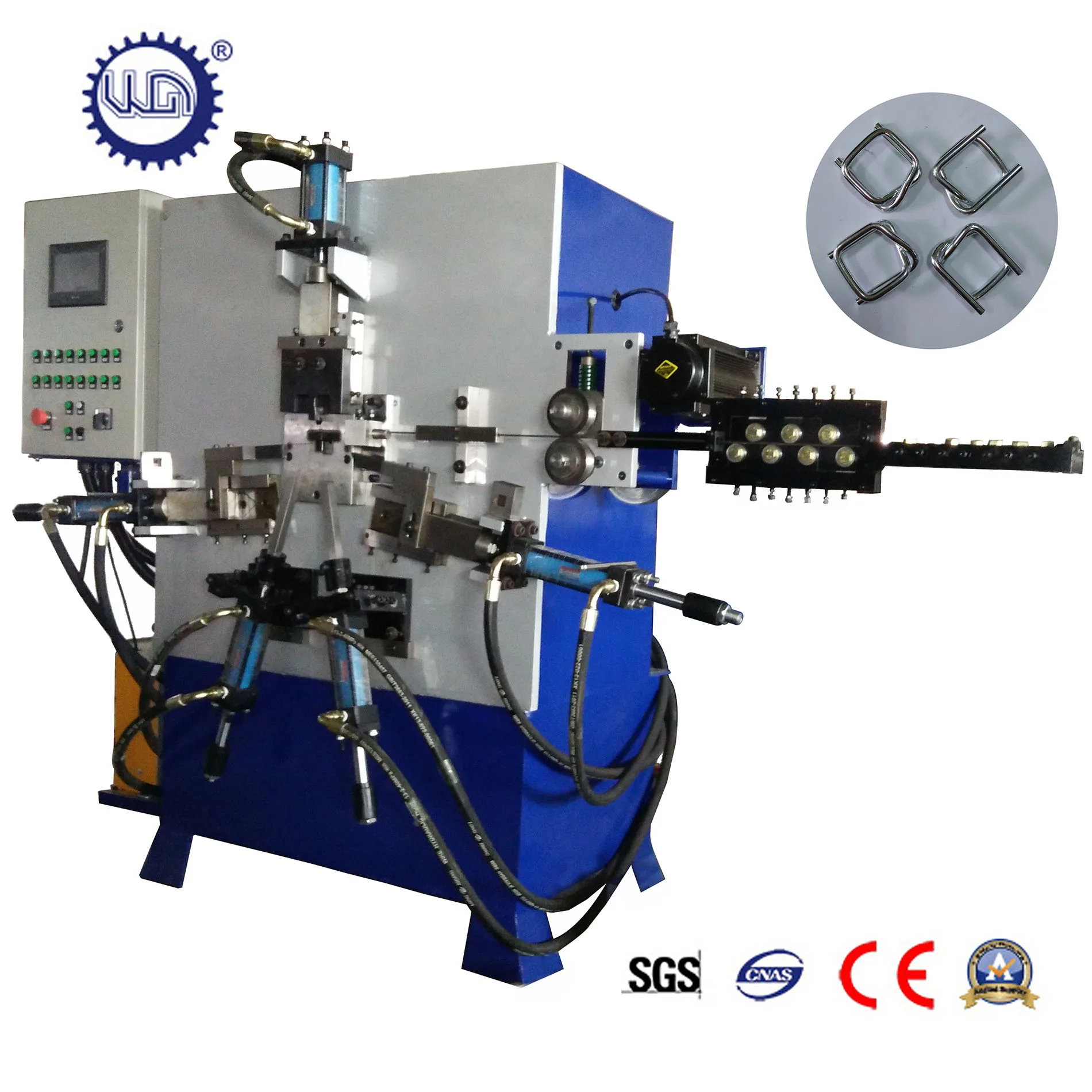 
Hydraulic Wire Polyester Strapping Buckle Making Machine 