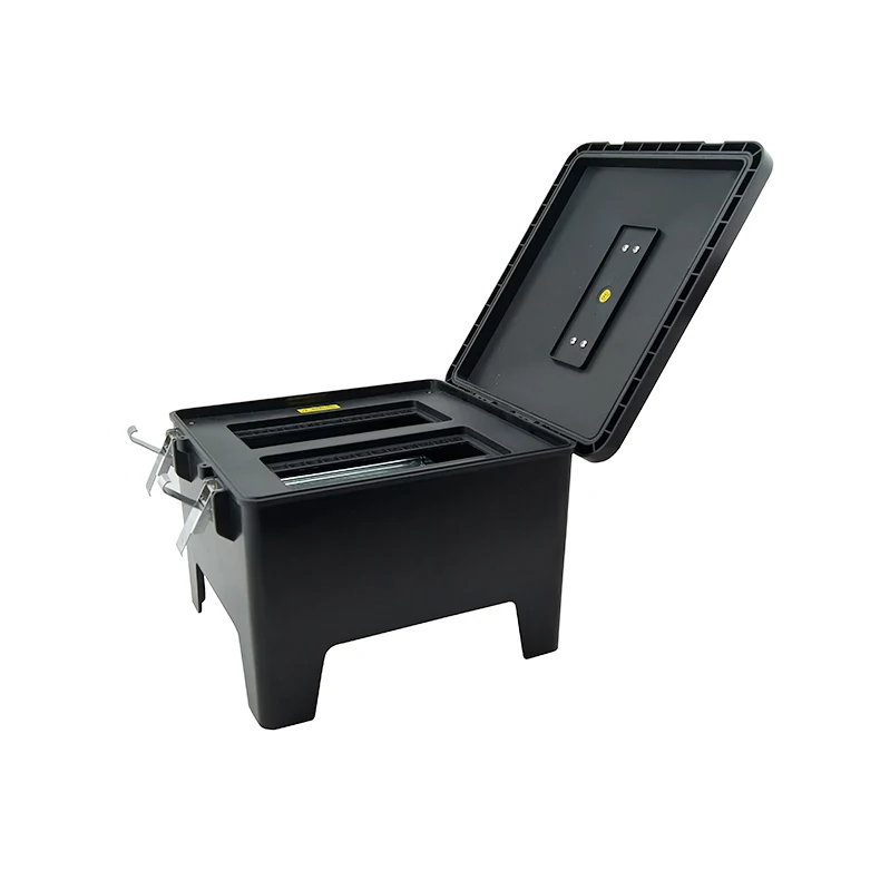 Customised outdoor stackable plastic box, China supply waterproof PC plastic box